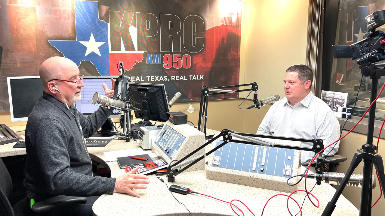 Jeremy Williams Red Hawk Property Team powered by JLA Realty with Bill Knapik Radio Host for Stewart Matters on 950 AM KPRC Houston Texas