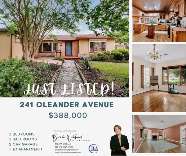 241 Oleander Avenue Corpus Christi Texas Brenda Weathered Red Hawk Property Team JLA Realty 241 Oleander Avenue Corpus Christi Texas Brenda Weathered Red Hawk Property Team JLA Realty